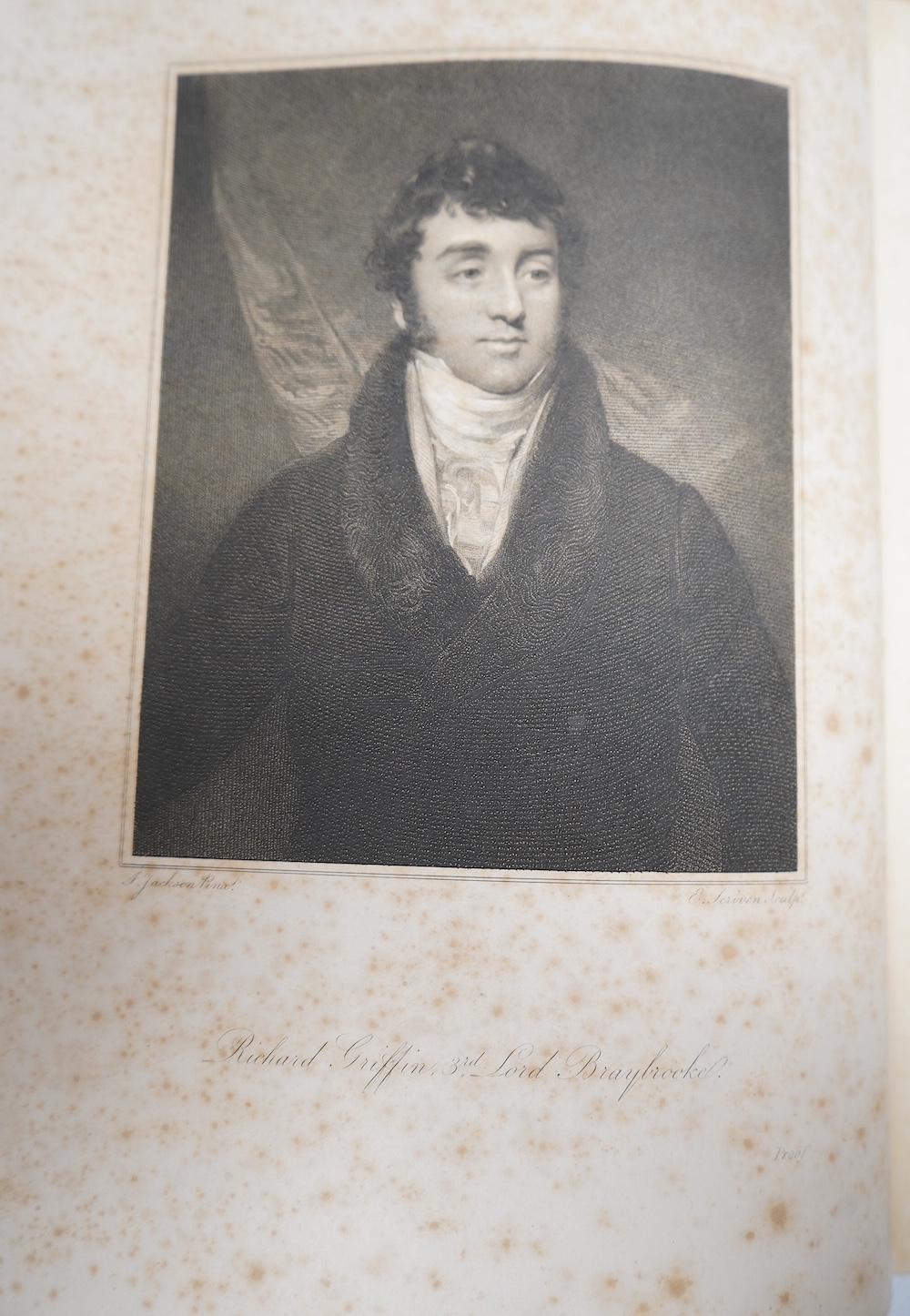 Braybrooke, Lord Richard - The History of Audley End. To Which are appended Notices of the Town and Parish of Saffron Waldron ... pictorial engraved and printed titles, 18 portraits